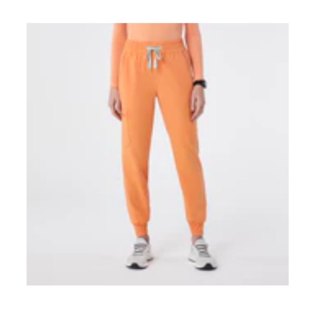 FIGS Shaka Orange High Waisted Uman Relaxed Fit Joggers